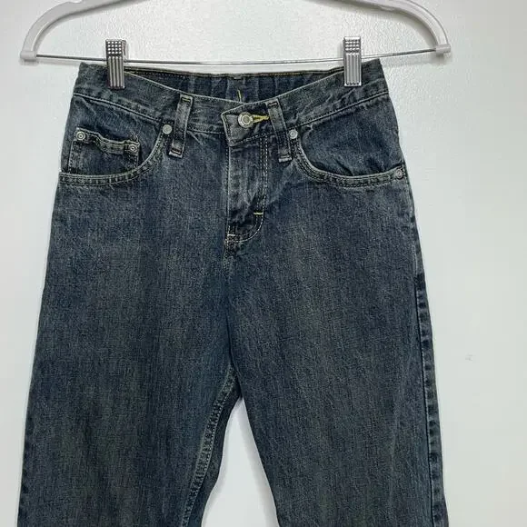 Boys Lee Premium Regular‎ Fit Jeans Mid Rise Straight Leg Denim Dark Blue 12 S - Picture 3 of 10